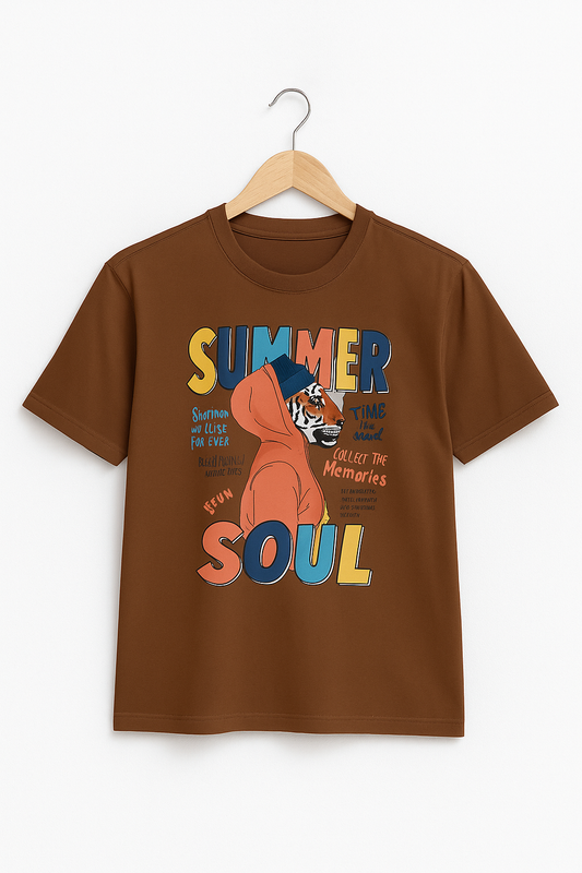 Summer Soul Moisture Wicking Tee, Graphic T-Shirt, Casual Wear, Outdoor Activities, Gift for Friends, Summer Vibes