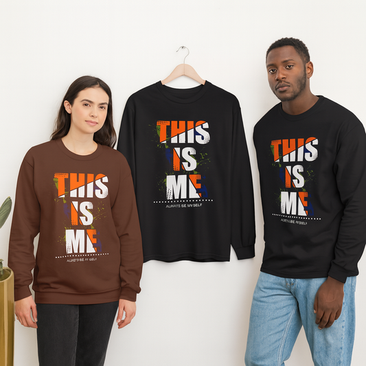 This Is Me Long Sleeve Tee | Unisex Cotton Shirt for Self-Expression | Gift for Friends, Casual Wear, Everyday Style, Personal Celebration